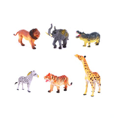 Johntoy - Wild World Animals 6 Pcs Pack - Action & Toy Figures