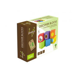 Johntoy - Wooden Discover Blocks 6 Pieces - Baby Activity Toys