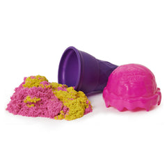 Conteneur de cône de crème glacée Kinetic Sand avec 2 couleurs
