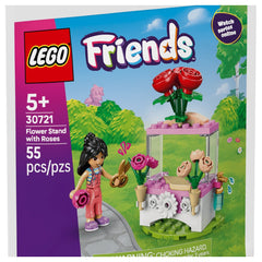 LEGO - Stand de Fleurs Friends avec des Roses - Jouets de Construction
