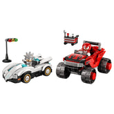 LEGO - La voiture de Silver contre le camion monstre de Knuckles - Jouets de construction