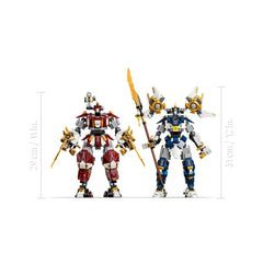LEGO - Ninjago Les Mechs Jumeaux Titans - Jouets de Construction - +12 - Figurines d'Action - 72071870