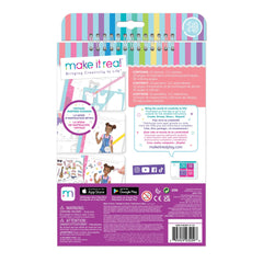 MAKE IT REAL - Carnet de croquis de mode Blooming Vibes - Arts et artisanat