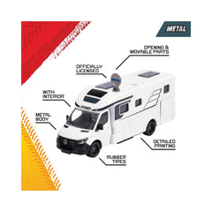 Majorette - Véhicules jouets - Camping-car Hymer B-Class - 19 cm - 3 Ans+