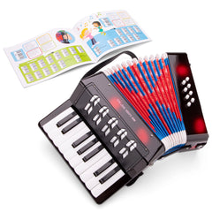New Classic Toys - Accordéon avec livre de musique - Noir - Instruments de musique
