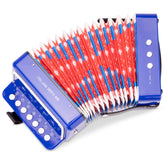 New Classic Toys - Accordion With Music Book - Blue - Musical Instruments