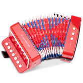 New Classic Toys - Accordéon avec livre de musique - Rouge - Instruments de musique
