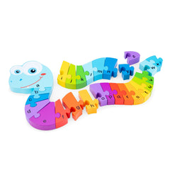 New Classic Toys - Puzzle Alphabet - Serpent - Jouets Éducatifs