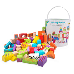 New Classic Toys - Blocs de construction dans un tambour - Couleur fantaisie - 100 pièces - Jouets de construction