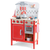 New Classic Toys - Kitchenette - Deluxe - Red - Pretend Professions & Role Playing