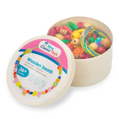New Classic Toys - Perles à enfiler - 230 pièces et 4 cordes - Arts et artisanat