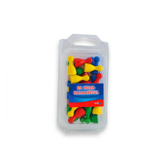Noris - 24 Halmastones en bois colorés 24mm - Jeux de société - Édition internationale - Jeux de société