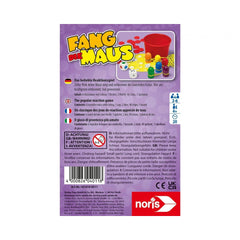 Noris - Jeux de société - Souris piège - Jeu d'action - 4 Ans+ - Amusement en famille
