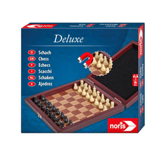 Noris - Deluxe Magnetic Chess in Wooden Box - Board Games - International Edition - Board Games