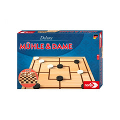 Noris - Deluxe - Morris & Checkers - Jeux de société - Édition internationale - Jeux de société