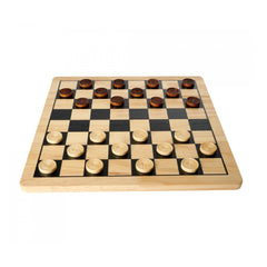 Noris - Deluxe Wooden - Échecs et Dames - Jeux de Société - Édition Internationale - Jeux de Société