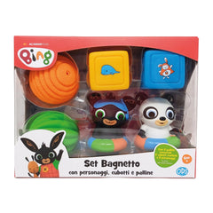 ODS - Bath Toys - Bing Set Bagnetto - Soft PVC Characters - 6 Months - Sensory Play