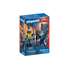 PLAYMOBIL - Vol de Vélo - City Action - +4 - Jouets Playsets - 72076 - 80772076