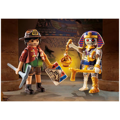PLAYMOBIL - DuoPack Chasseur de Trésor et Momie - Ensembles de Jeux