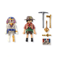 PLAYMOBIL - DuoPack Chasseur de Trésor et Momie - Ensembles de Jeux