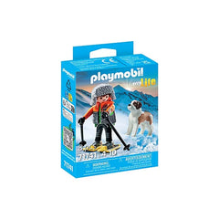 PLAYMOBIL - MA VIE Randonneur avec Saint Bernard - Jeux de construction