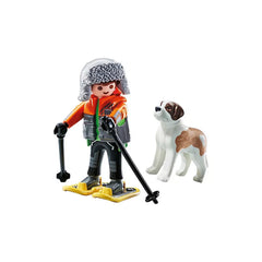 PLAYMOBIL - MA VIE Randonneur avec Saint Bernard - Jeux de construction