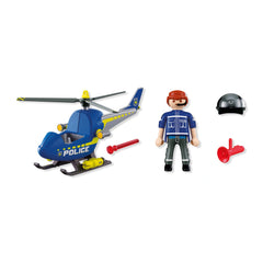 PLAYMOBIL - Hélicoptère de Police - City Action - 4+ - 72080 - 80772080