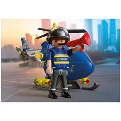 PLAYMOBIL - Hélicoptère de Police - City Action - 4+ - 72080 - 80772080