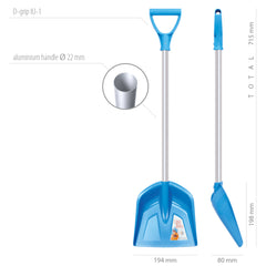 PROSPERPLAST - Load Baby Alu Shovel Blue - Outdoor Play Equipment