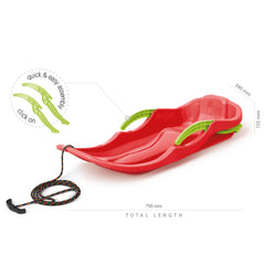 PROSPERPLAST - Race S Sledge Red - Outdoor Play Equipment