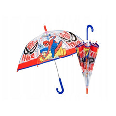 Perletti - Parapluies - Parapluie transparent Spider-Man - 3-6 Ans - Design sécurisé enfant