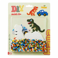 Set de perles à repasser Pet Hama Dino 1100 pièces.