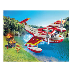 Playmobil Action Heroes Firefighter Plane With Extinguishing Function - 71463