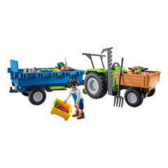 Playmobil Country Tractor With Trailer - 71249