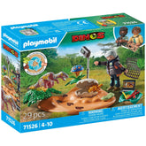 Playmobil Dinos Niche de Stégosaure avec Voleur d'Œufs - 71526