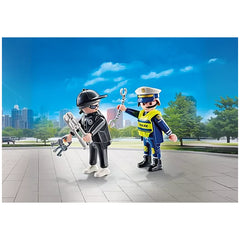 Playmobil - DuoPack - Policier et Cambrioleur - Jeux de construction