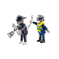 Playmobil - DuoPack - Policier et Cambrioleur - Jeux de construction