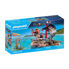 Playmobil - Radeau de pirate avec trésor - Ensembles de jeux pour enfants