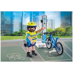 Playmobil - Vélo de police - Patrouille - Jeux de construction