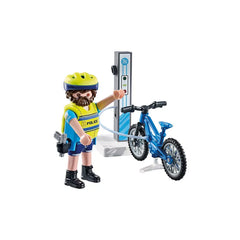 Playmobil - Vélo de police - Patrouille - Jeux de construction