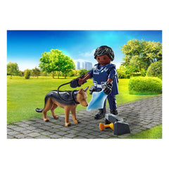 Playmobil Specials Officier de Police avec Chien Renifleur - 71162