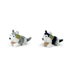 Rappa - Chiens Husky en peluche assortis 17 cm ÉCO-RESPONSABLE - Animaux en peluche