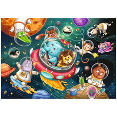 Ravensburger - Animaux dans l'espace - 2x12 pièces - Puzzles