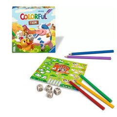 Ravensburger - Arts Crafts - Colorful Farm Dice Game - 5 Years - Educational Play