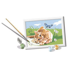 Ravensburger - Loisirs créatifs - Kit de peinture Joyful Kitten - 7 Ans+ - Éducatif