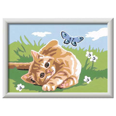 Ravensburger - Loisirs créatifs - Kit de peinture Joyful Kitten - 7 Ans+ - Éducatif