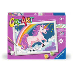 Ravensburger - Arts Crafts - CreArt Pink Neon Unicorn - 9+ Years - Creativity Development