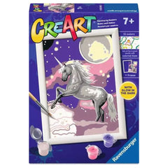 Ravensburger - Arts Crafts - CreArt Starry Unicorn Painting Kit - 7 Years - Educational Play