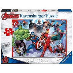 Ravensburger - Avengers - Puzzle de sol géant - 125 pièces - Puzzles