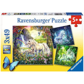 Ravensburger - Beaux Licornes - 3x49 Pièces - Puzzles
